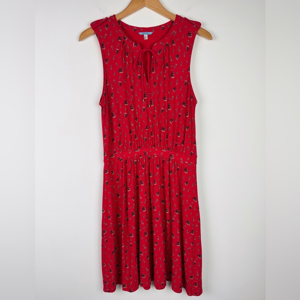 Leifnotes Ship and Anchor Nautical Red Dress